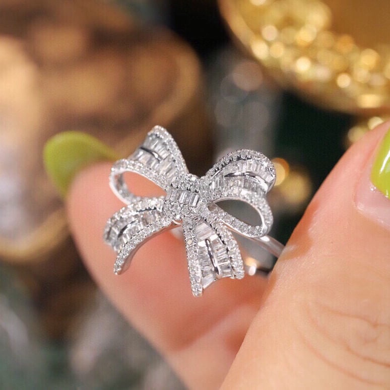 14k Gold 1.00 Ct Natural H Diamond Ring - 5