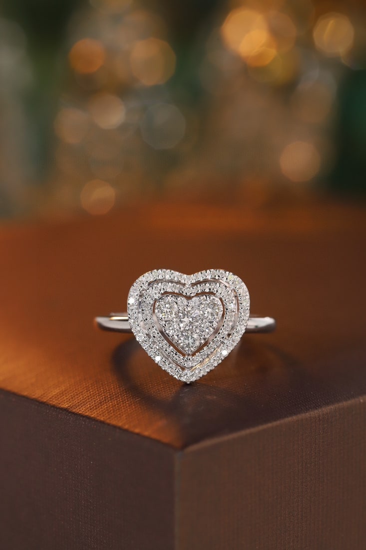 14k Gold 0.46 Ct Natural H Diamond Ring: Ref:231115251 // gold content:14k gold // ring size:7. 25us // // main gemstone:diamond // shape:round // carat weight:0. 46ct // clarity grade:vs-si // color:h // treatment:natural // cut grade:g