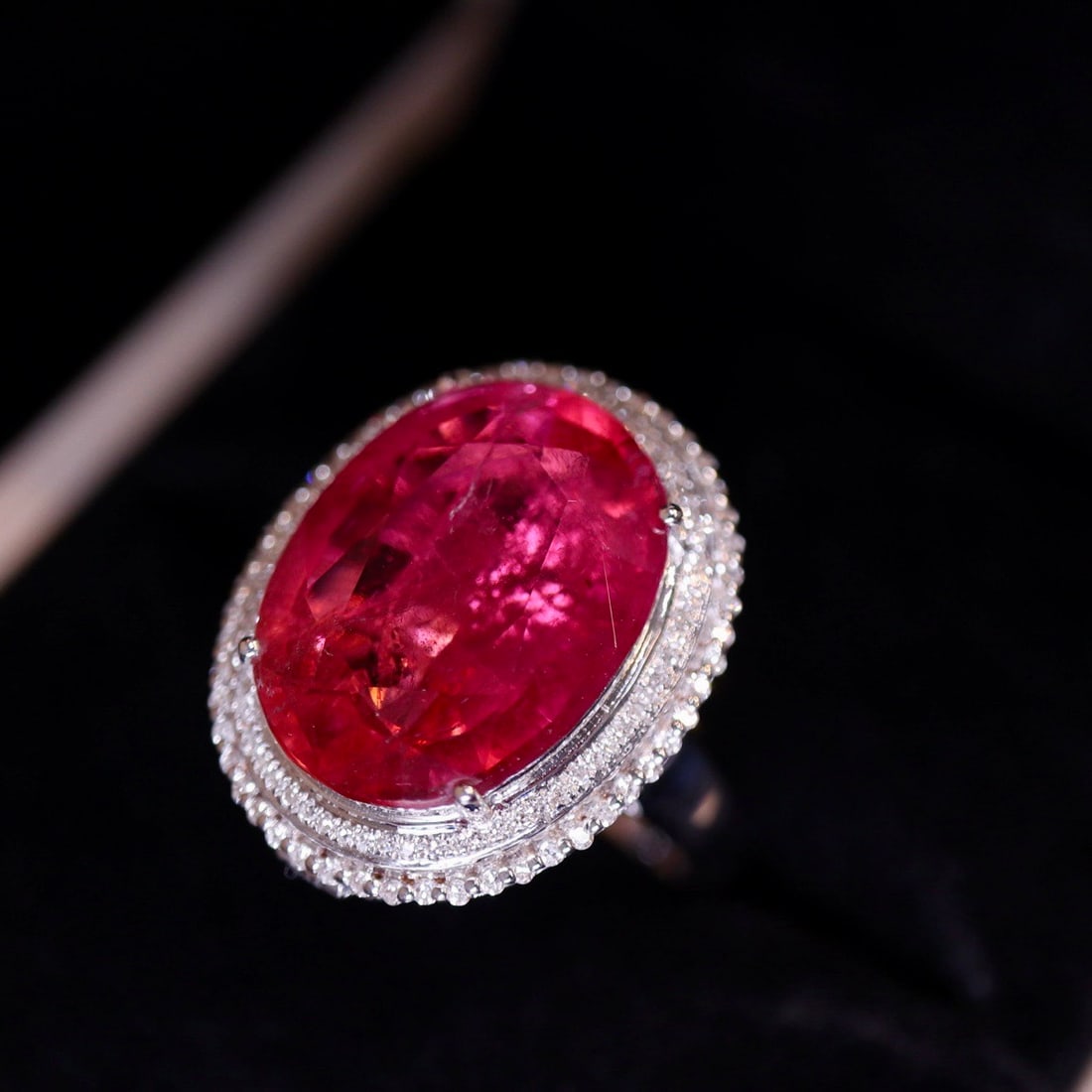 14k Gold 10.55 Ct Natural Tourmaline & Diamond Ring/pendant( Without Chain ) - 5