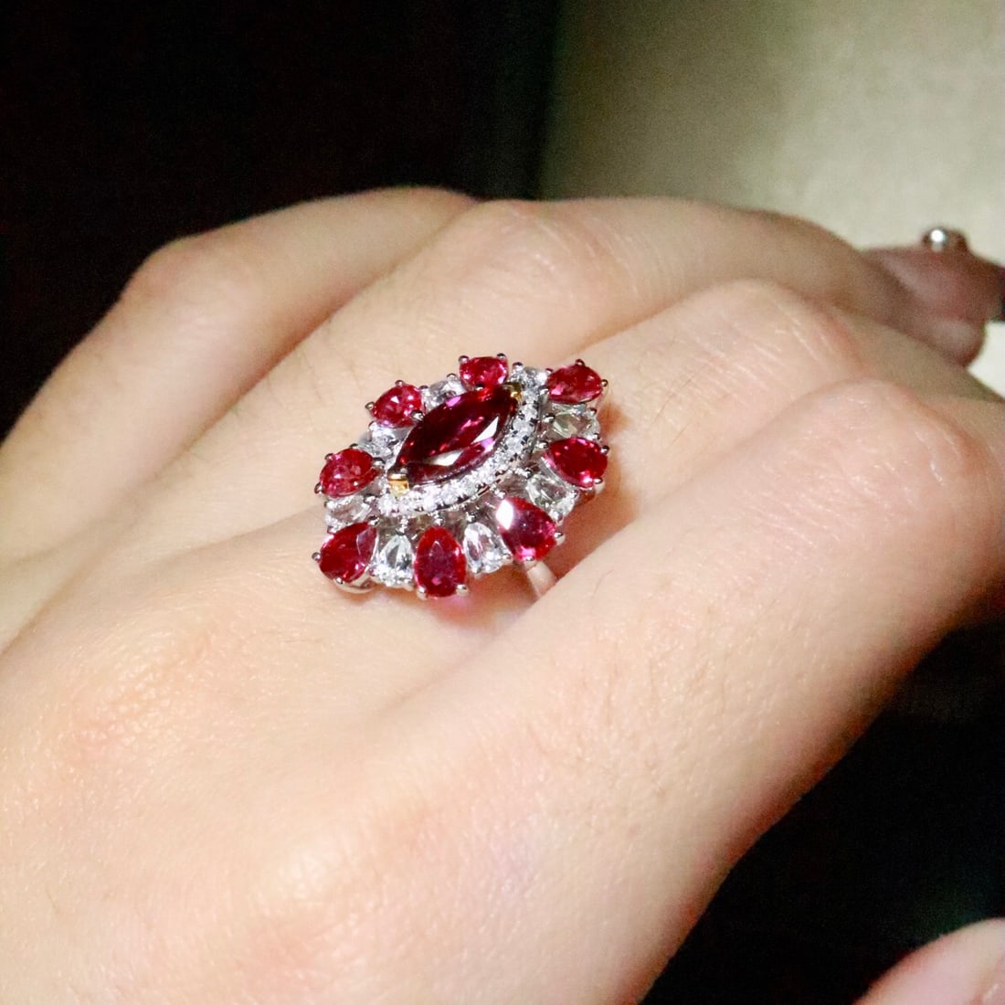 14k Gold 2.33 Ctw Natural Ruby & Ruby Ring - 6