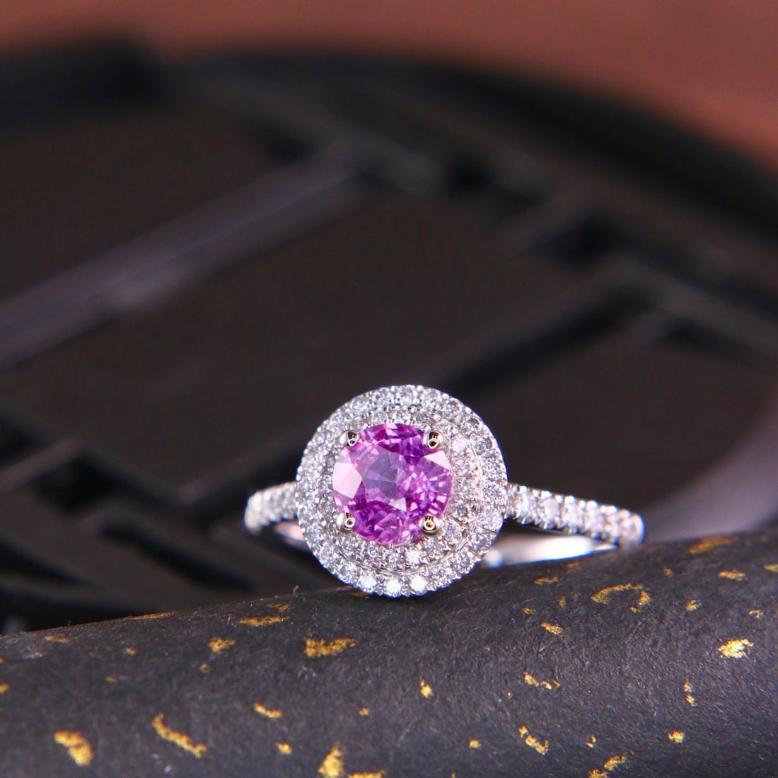 14k Gold 1.42 Ctw Natural Sapphire & Diamond Ring - 2