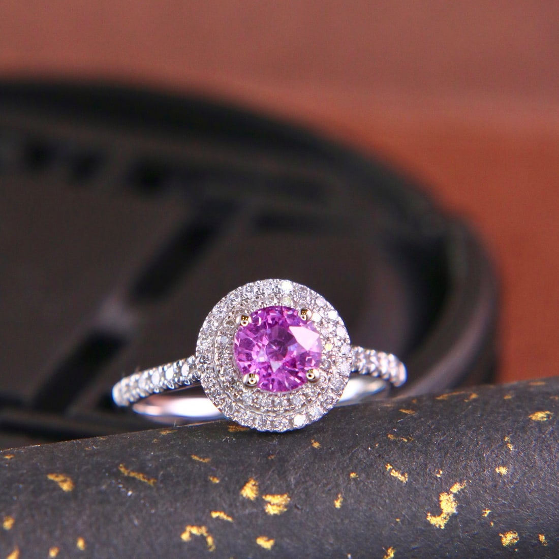 14k Gold 1.42 Ctw Natural Sapphire & Diamond Ring - 3