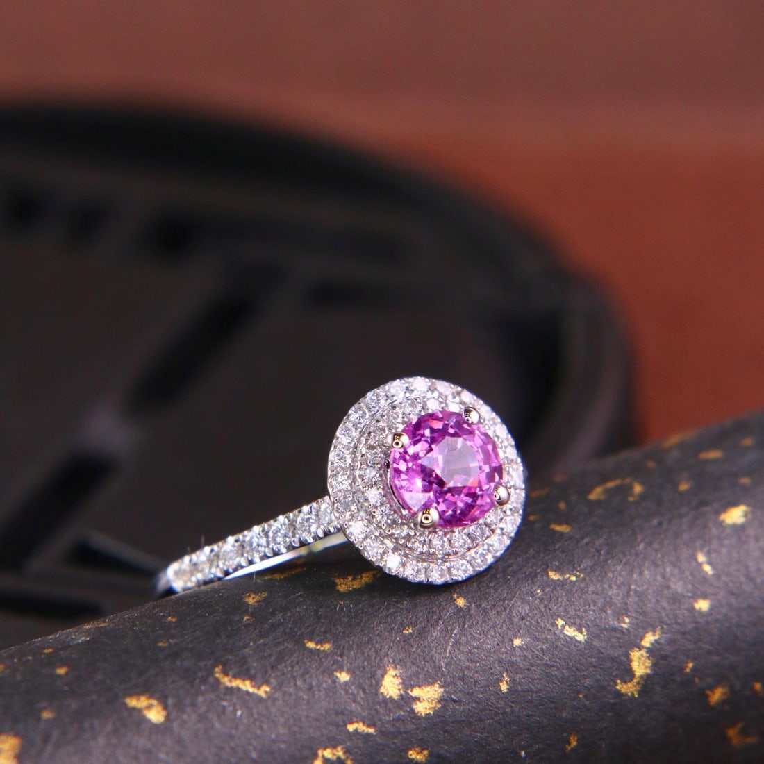 14k Gold 1.42 Ctw Natural Sapphire & Diamond Ring - 4