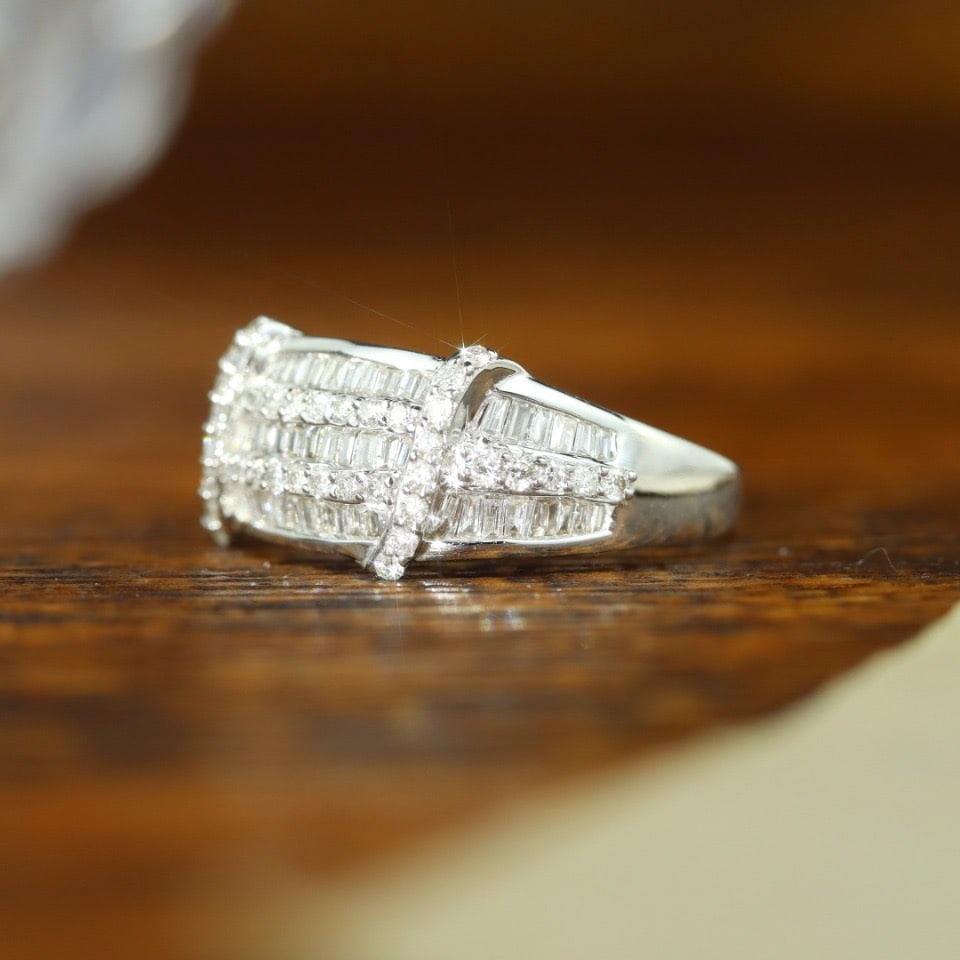 14k Gold 1 Ct Natural H Diamond Ring - 2