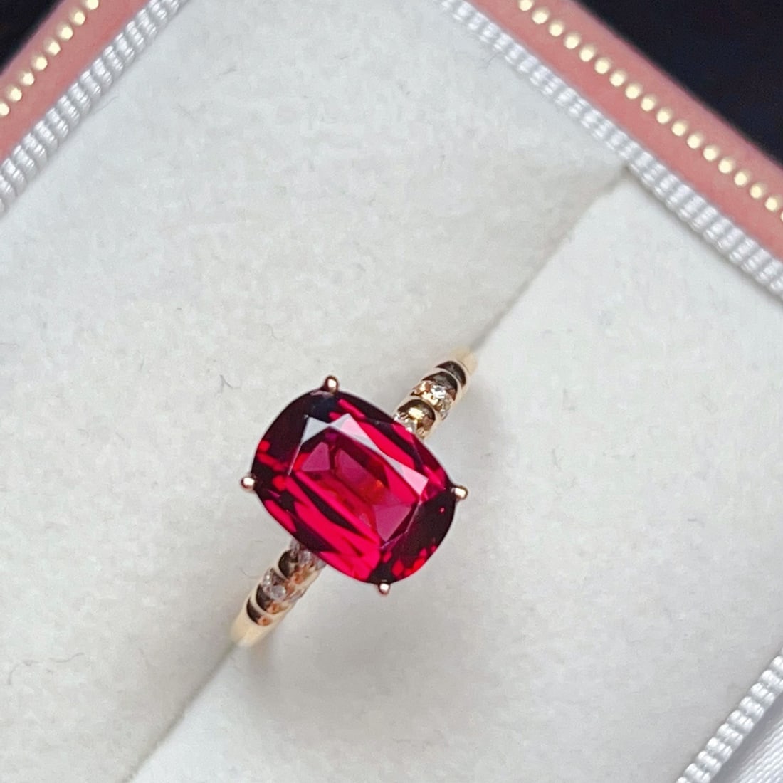 14k Gold 2.68 Ctw Natural Tourmaline & Diamond Ring - 4