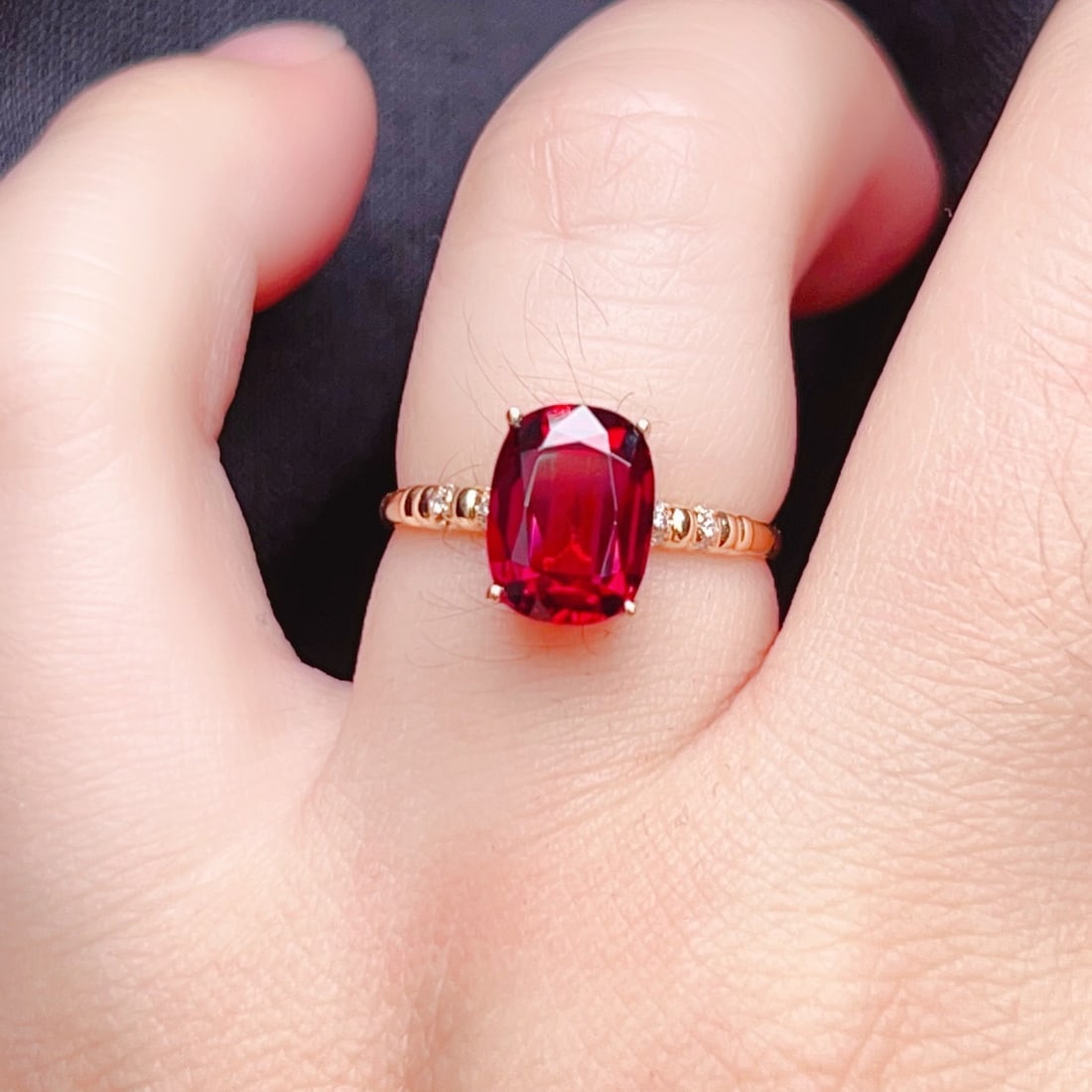 14k Gold 2.68 Ctw Natural Tourmaline & Diamond Ring - 7