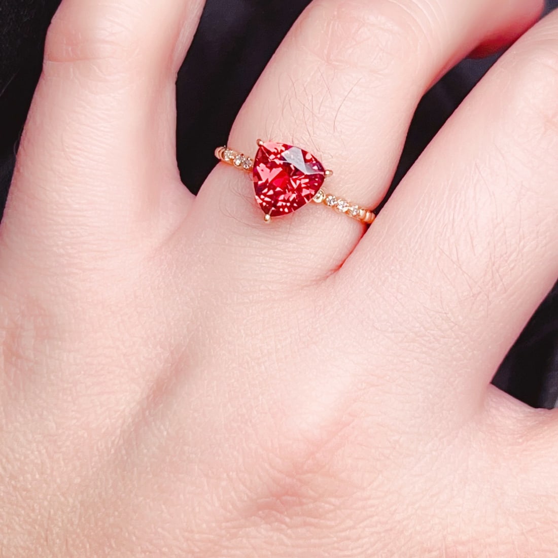 14k Gold 1.79 Ctw Natural Tourmaline & Diamond Ring - 8