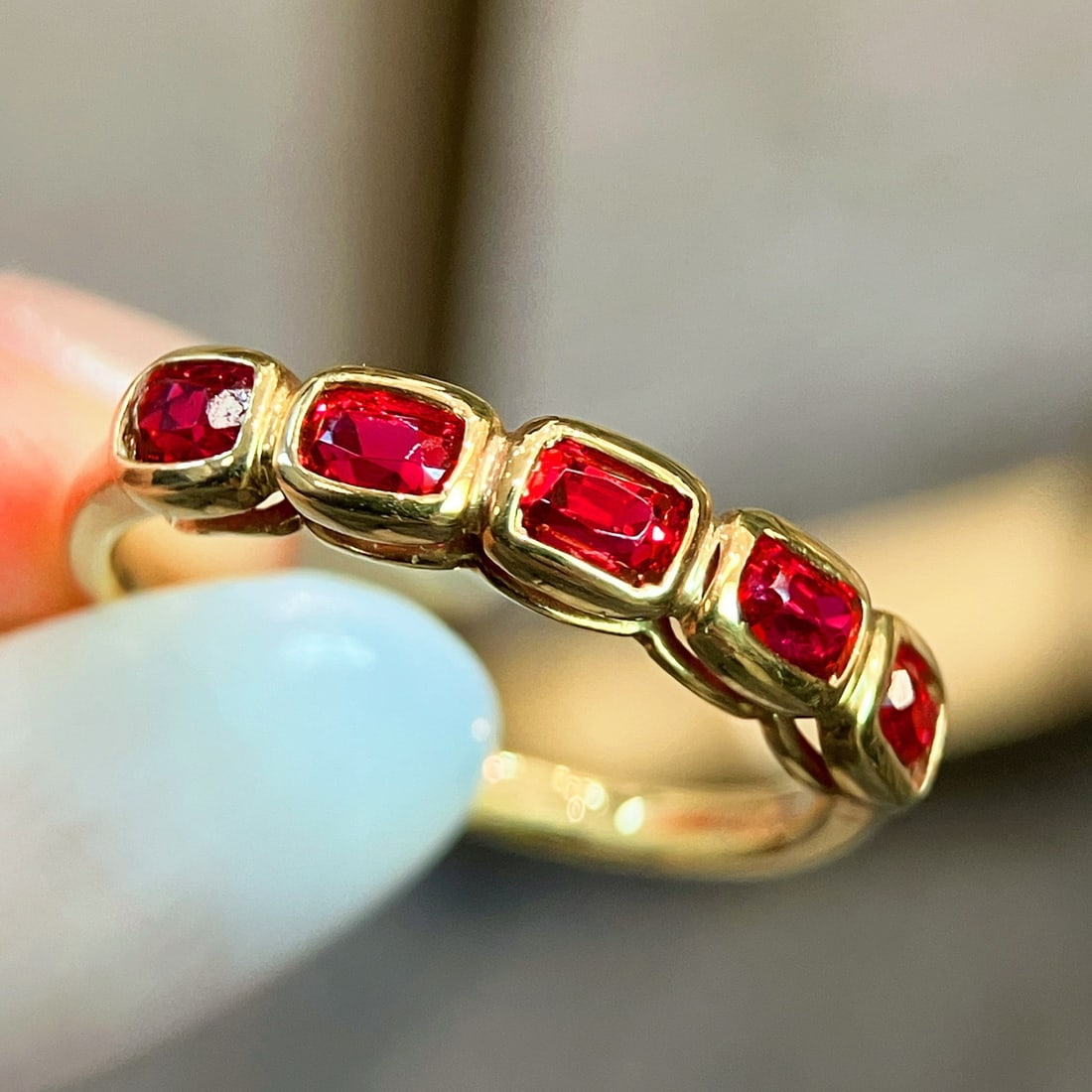 14k Gold 1.09 Ct Natural Spinel Ring - 5