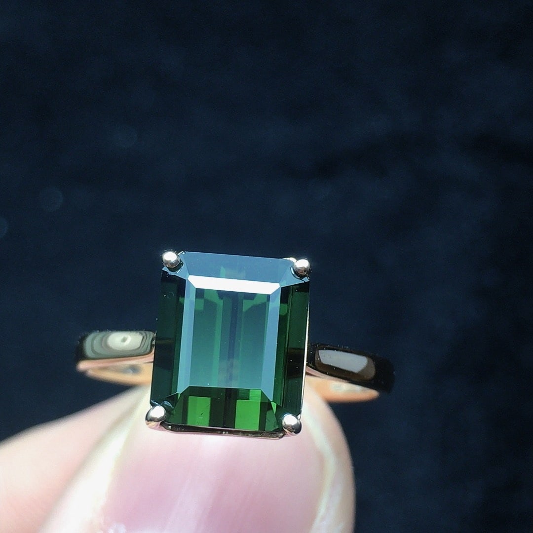 14k Gold 3.0 Ct Natural Tourmaline Ring - 2