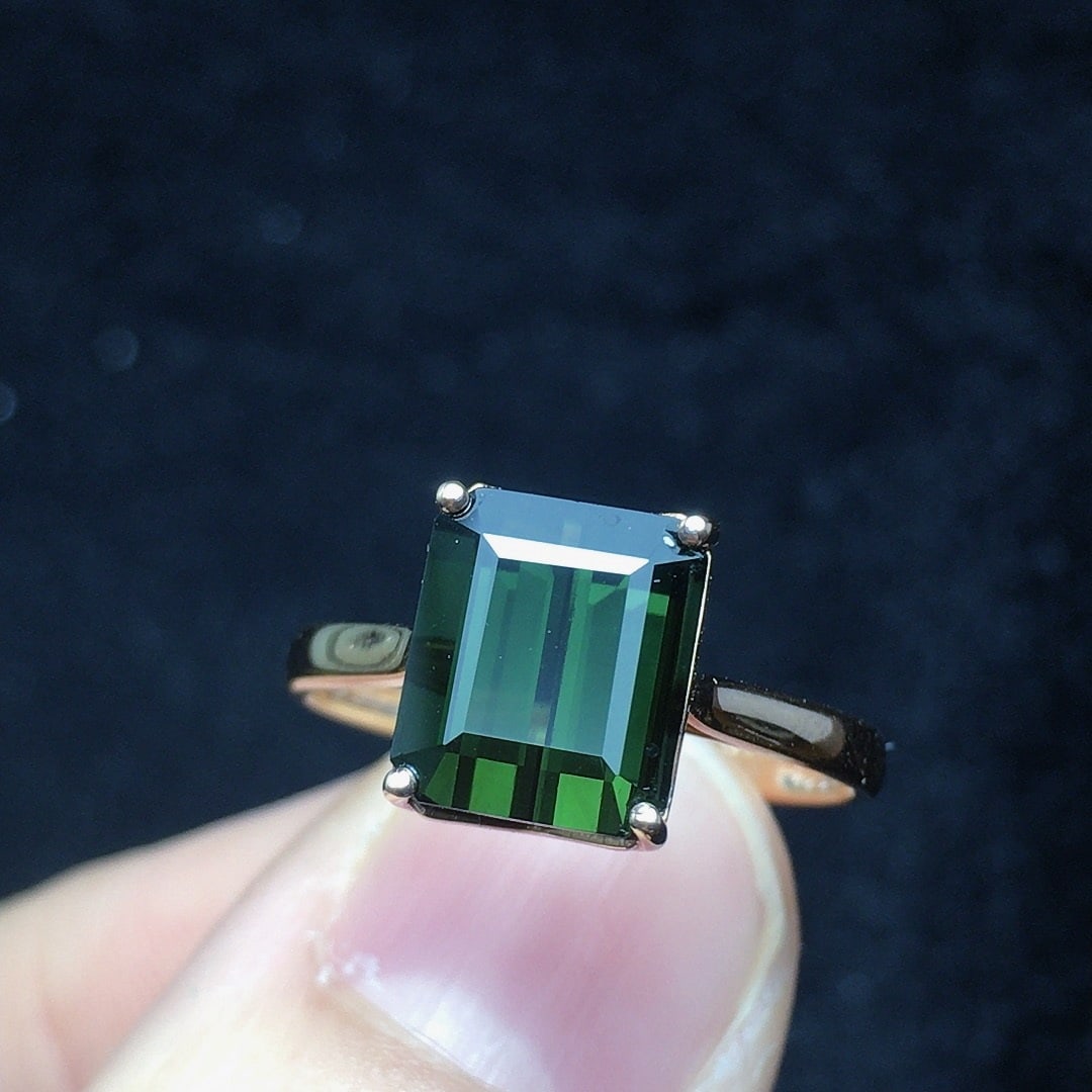 14k Gold 3.0 Ct Natural Tourmaline Ring - 3