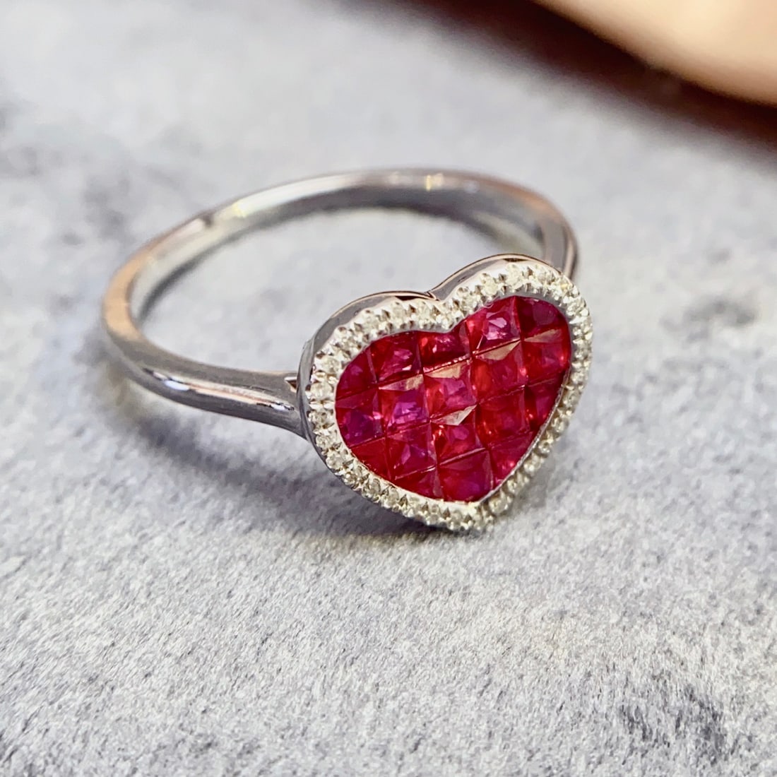 14k Gold 1.55 Ct Natural Ruby & Diamond Ring (1 of 7)