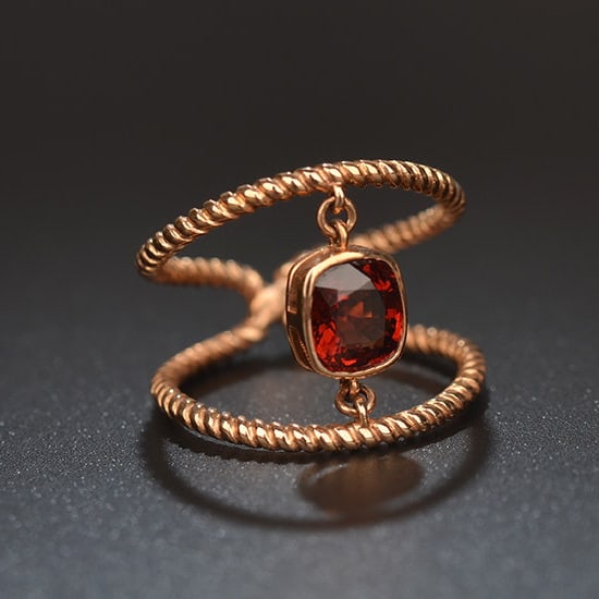 14k Gold 1.15 Ct Natural Spinel Ring - 2