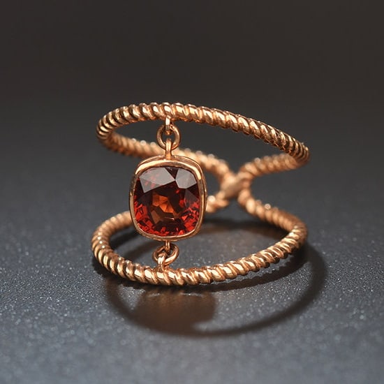 14k Gold 1.15 Ct Natural Spinel Ring - 3