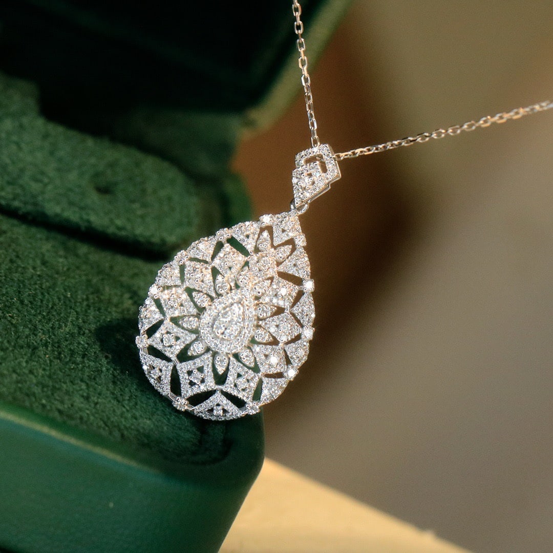 14k Gold 0.5 Ct Natural H Diamond Pendant( Without Chain ) - 2