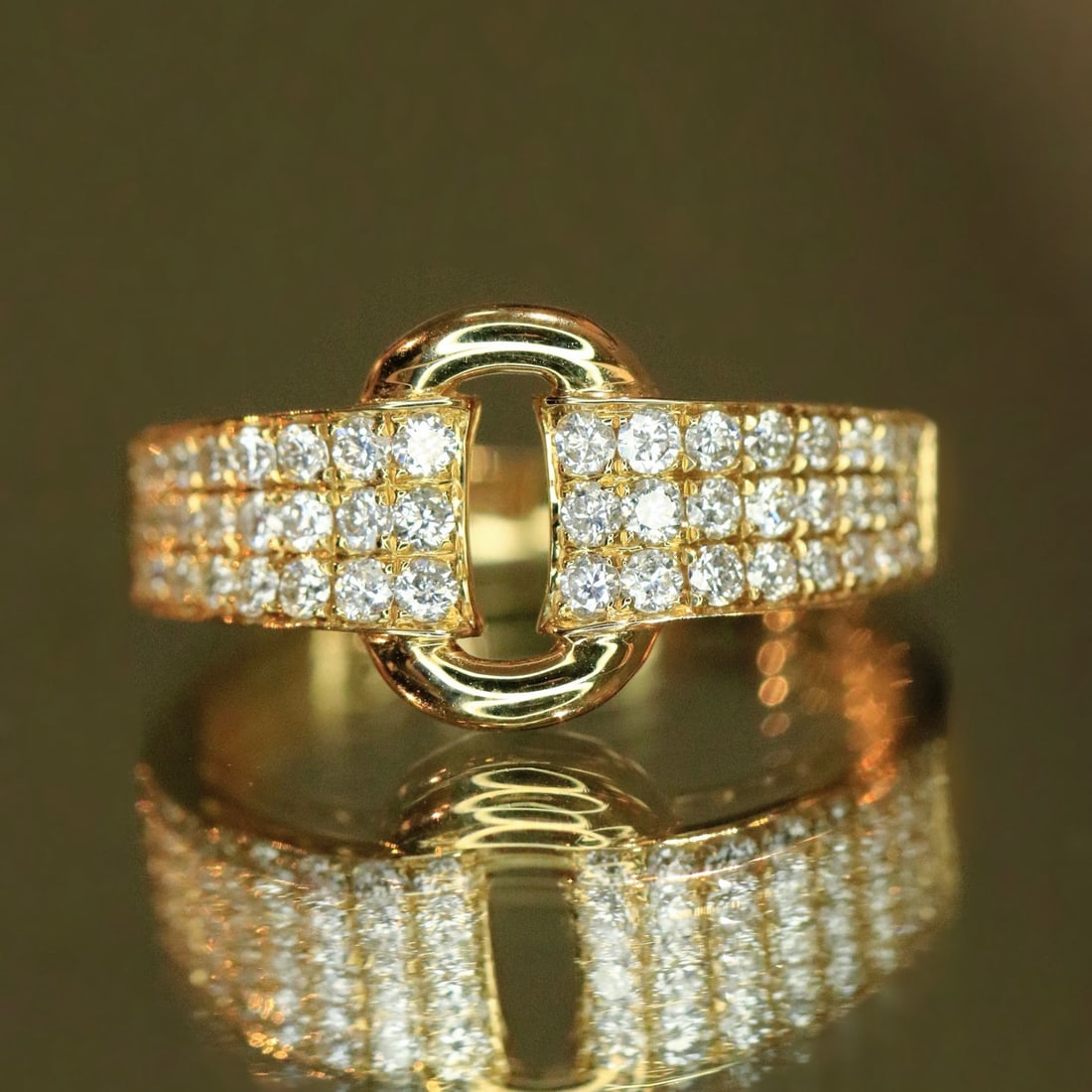 14k Gold 0.5 Ct Natural H Diamond Ring - 2