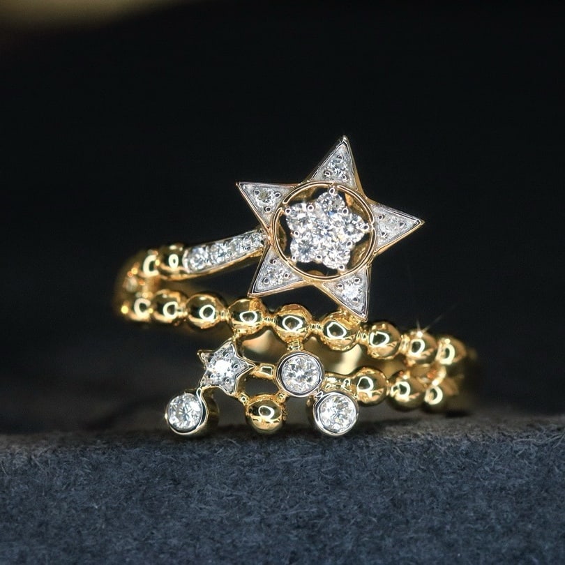 14k Gold 0.25 Ct Natural H Diamond Ring (1 of 7)