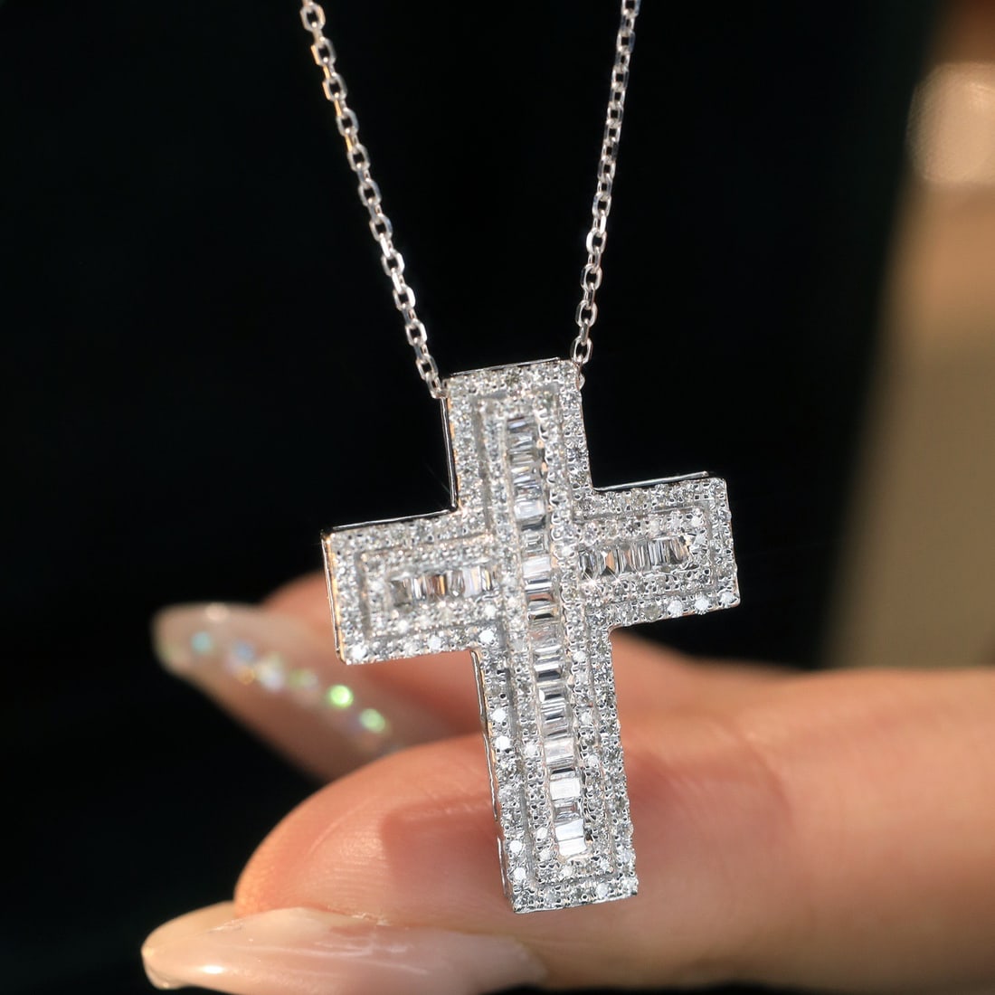 14k Gold 0.8 Ct Natural H Diamond Pendant( Without Chain ) - 5