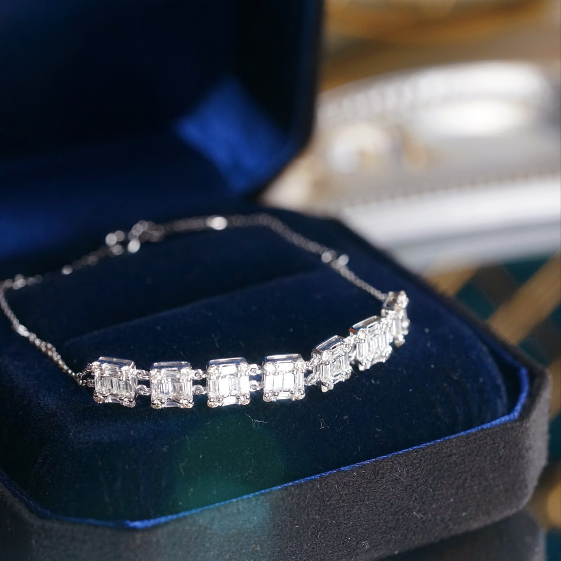 14k Gold 1.50 Ct Natural H Diamond Bracelet - 2