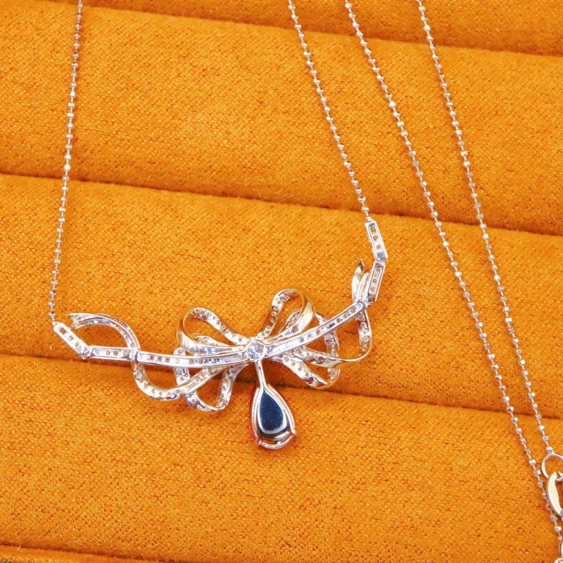 14k Gold 1.51 Ctw Natural Ruby & Diamond Necklace - 4