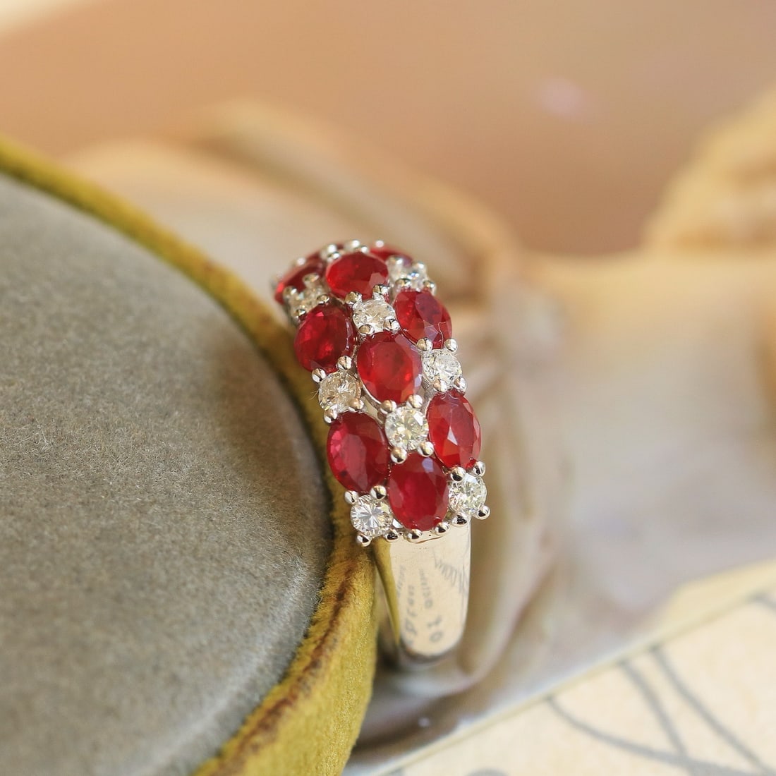 14k Gold 2.35 Ctw Natural Ruby & Diamond Ring - 3