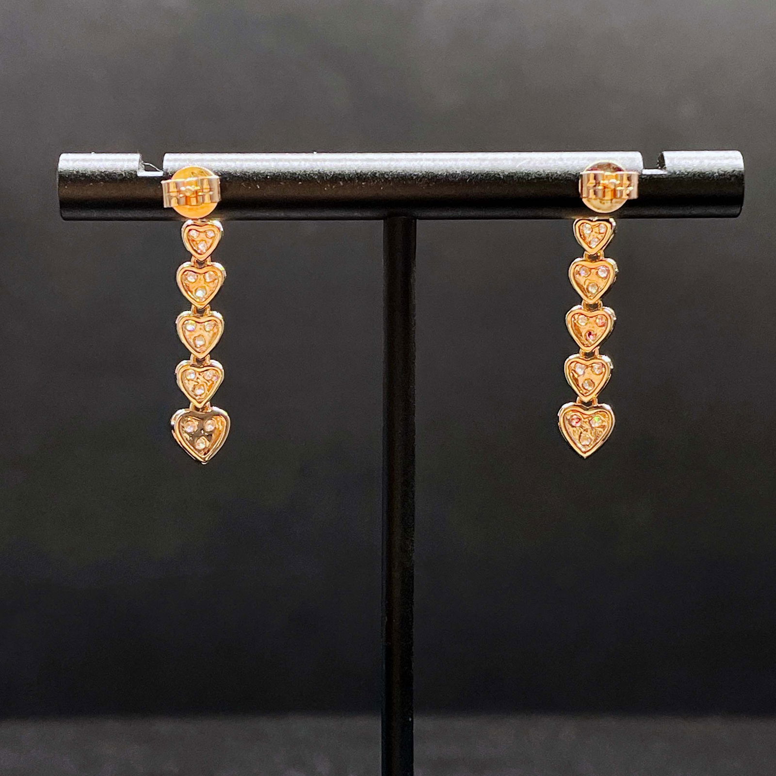 14k Gold 0.5 Ct Natural Diamond Earrings - 3