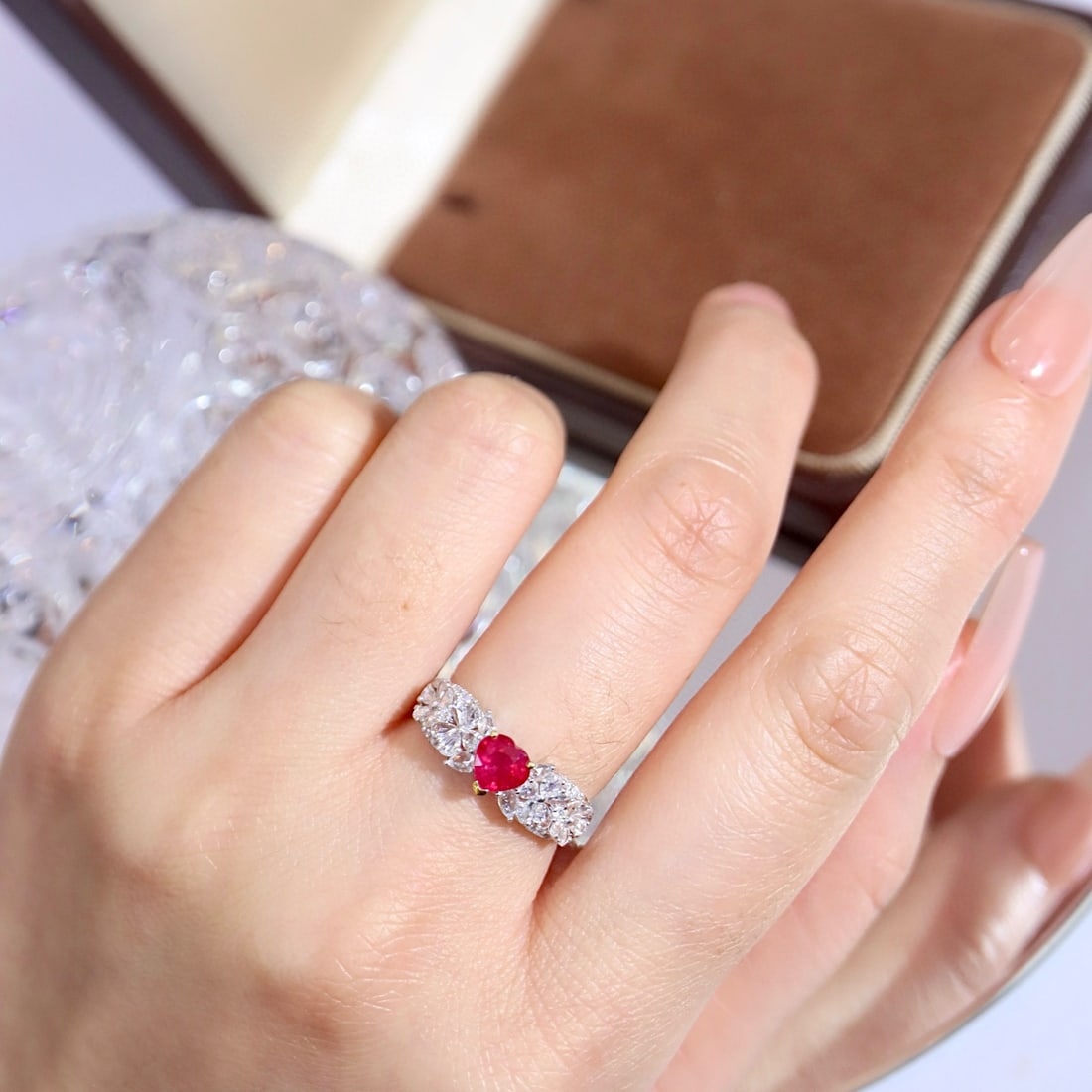 14k Gold 1.14 Ctw Natural Ruby & Diamond Ring - 8