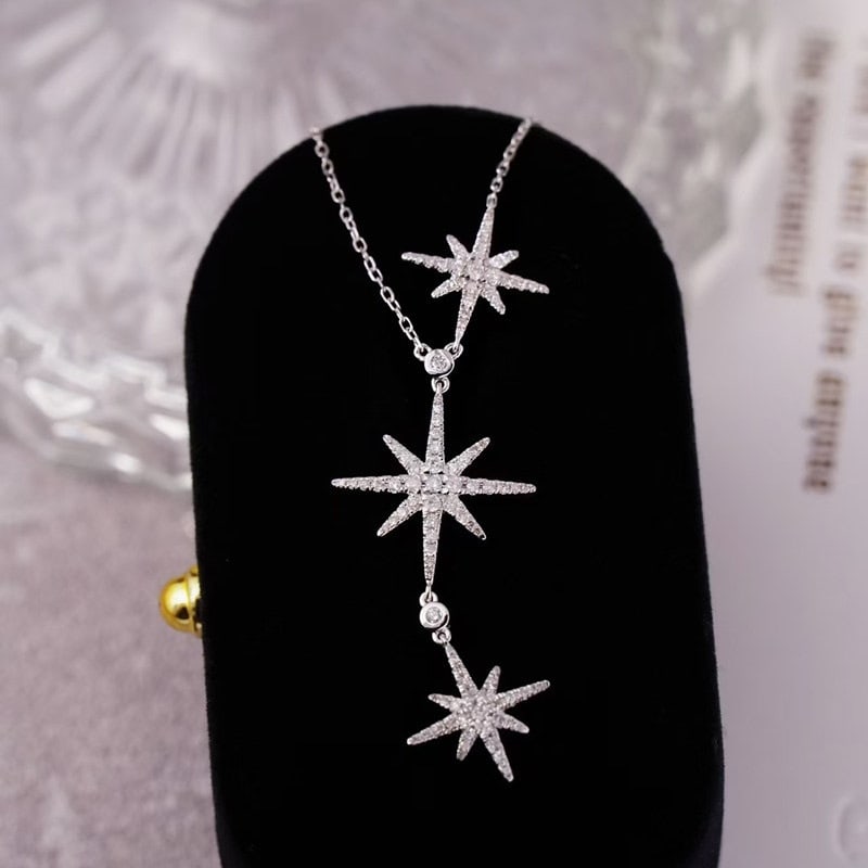 14k Gold 0.43 Ct Natural H Diamond Necklace - 3