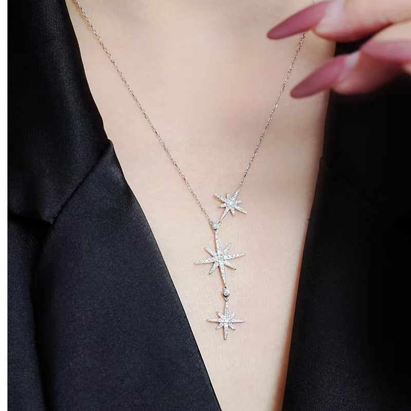 14k Gold 0.43 Ct Natural H Diamond Necklace - 6