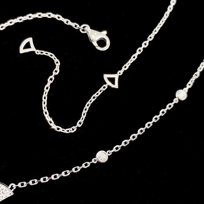 14k Gold 0.95 Ctw Natural H Diamond Necklace - 2