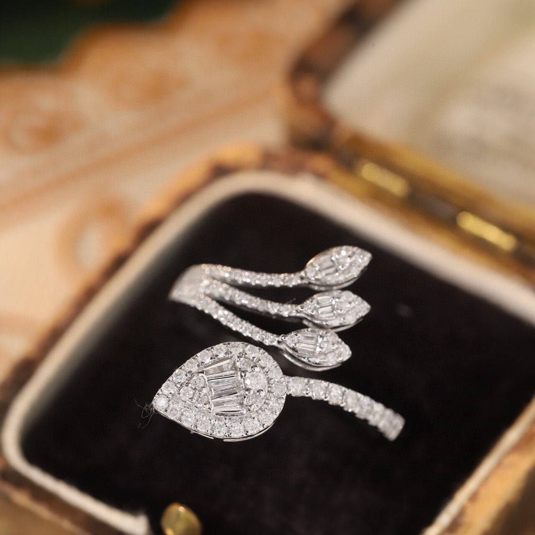 14k Gold 0.5 Ct Natural H Diamond Ring - 8