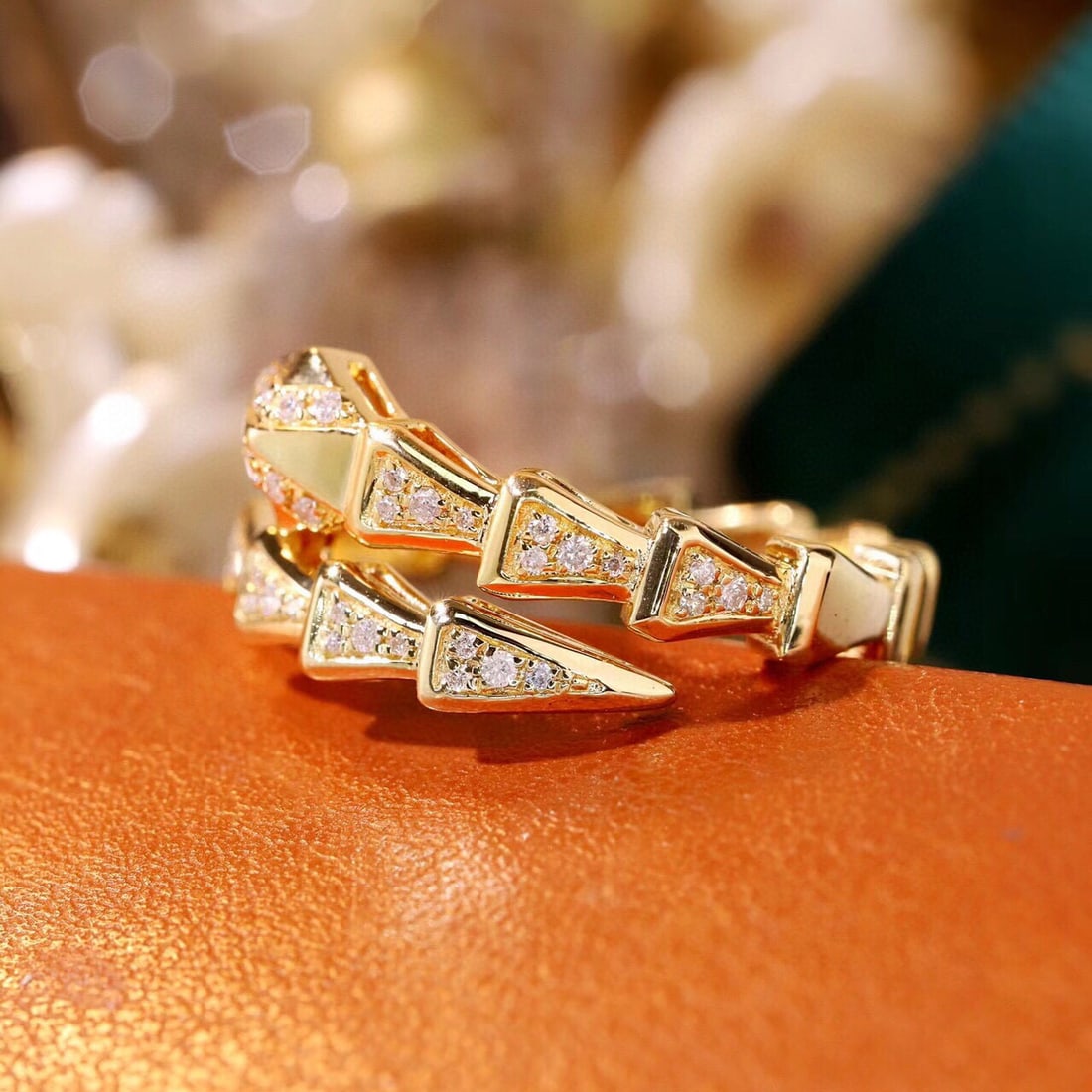 14k Gold 0.18 Ct Natural H Diamond Ring - 3