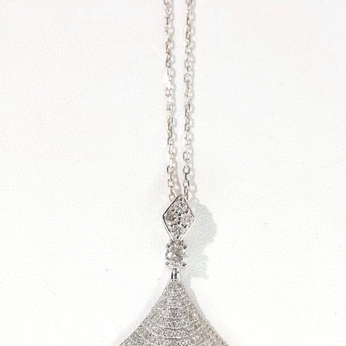 14k Gold 0.65 Ctw Natural H Diamond Necklace - 4