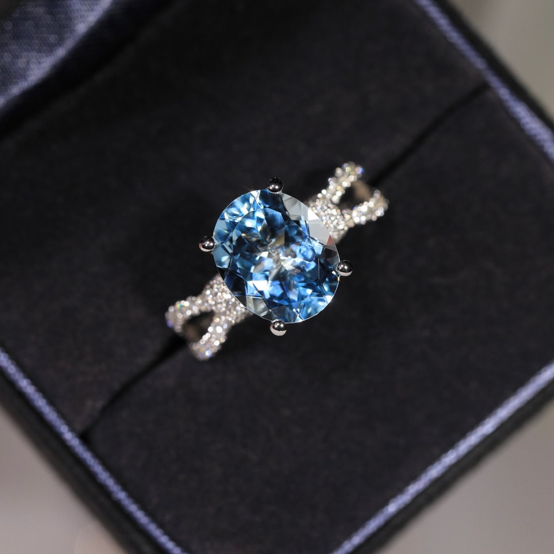 14k Gold 3.57 Ctw Natural Aquamarine & Diamond Ring - 3