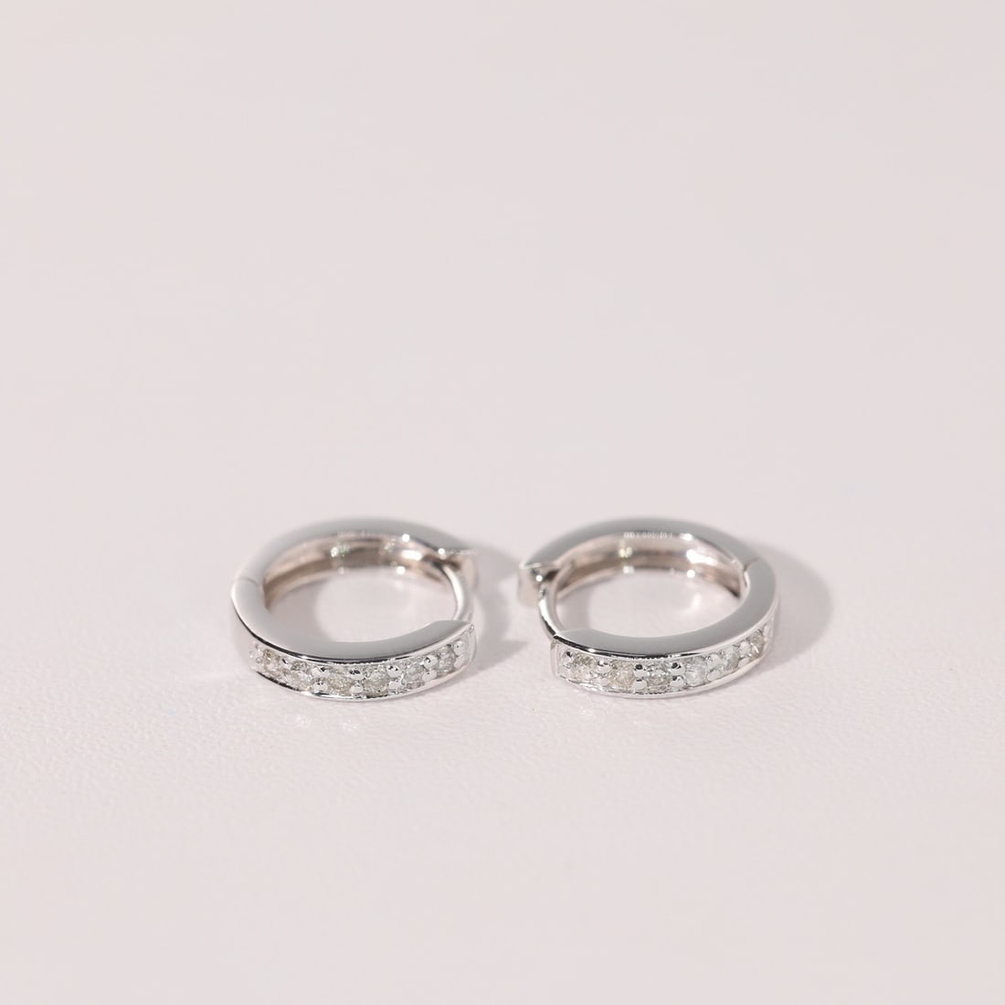 14k Gold 0.18 Ct Natural H Diamond Earrings - 6