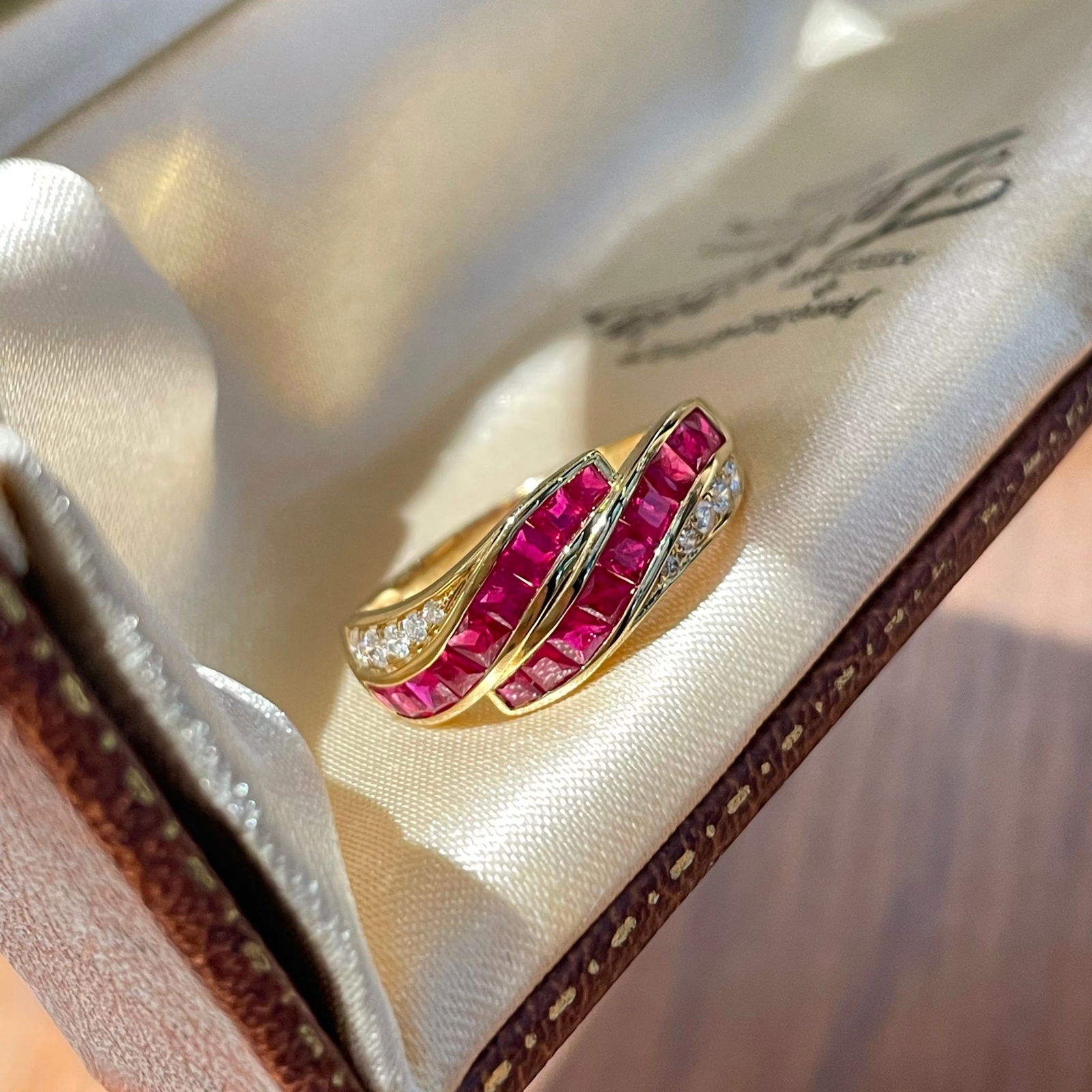 14k Gold 1 Ct Natural Ruby & Diamond Ring - 3