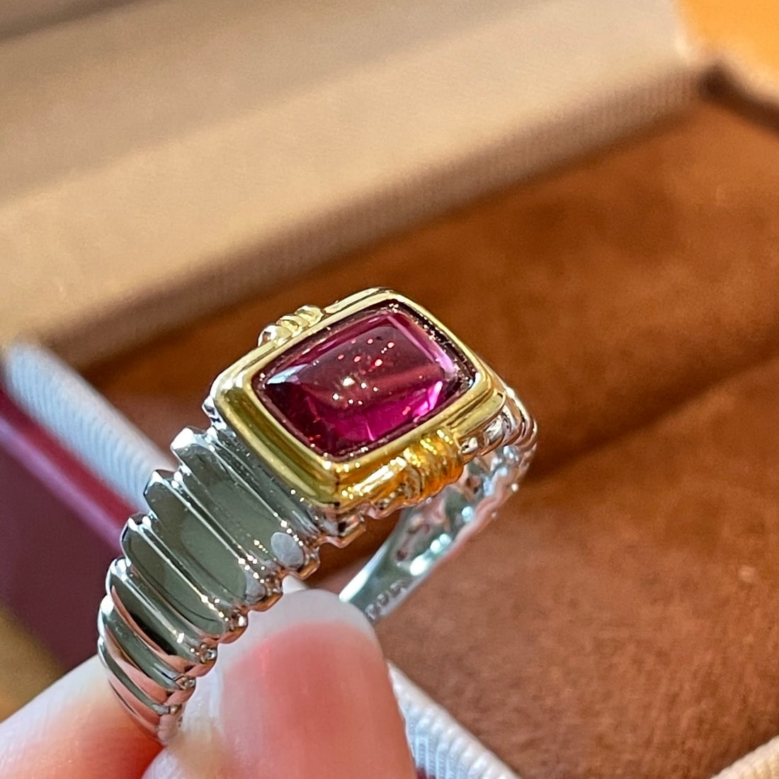 14k Gold 1 Ct Natural Tourmaline Ring - 2