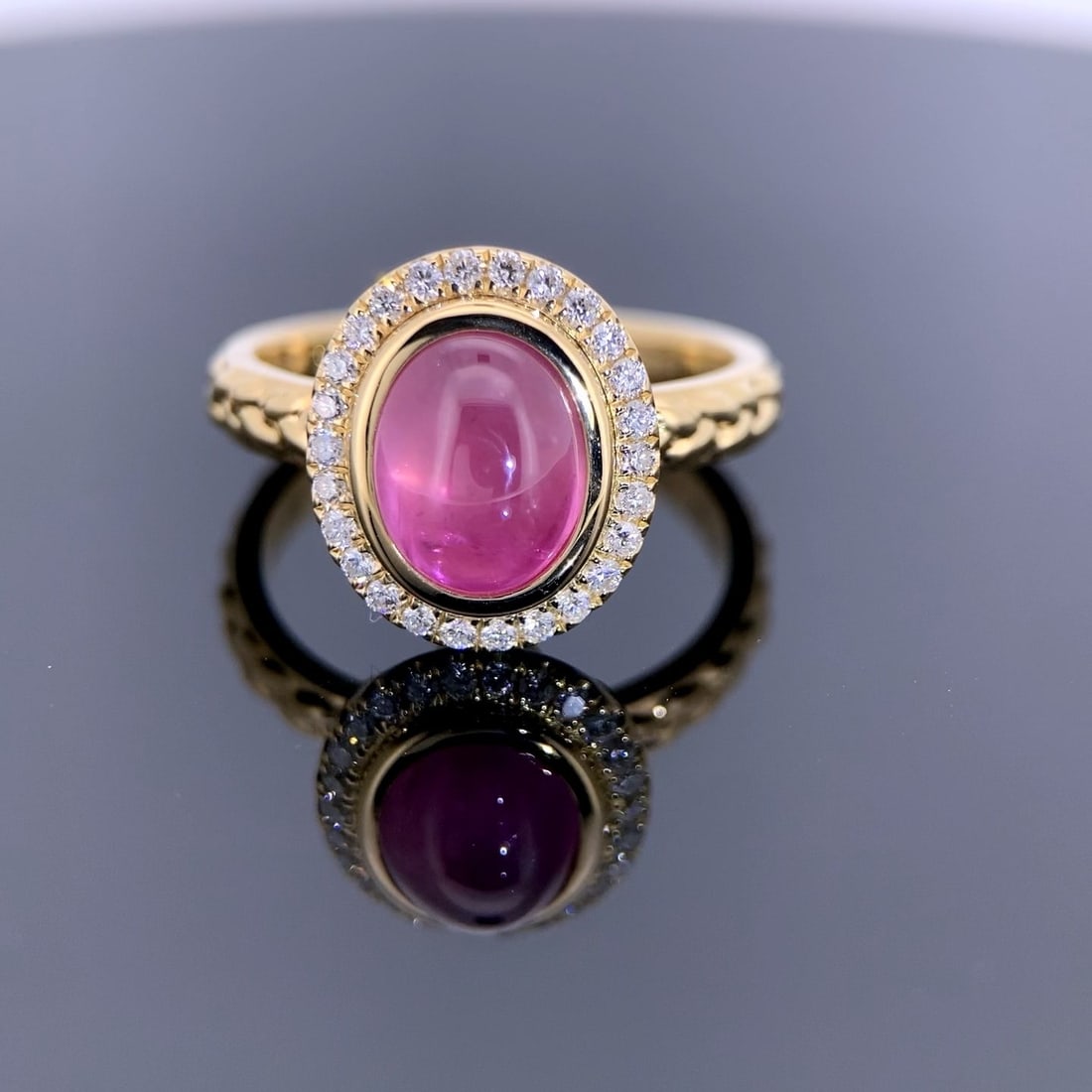 14k Gold 2.45 Ctw Natural Ruby & Diamond Ring - 2