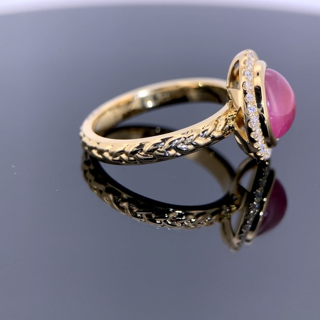14k Gold 2.45 Ctw Natural Ruby & Diamond Ring - 5