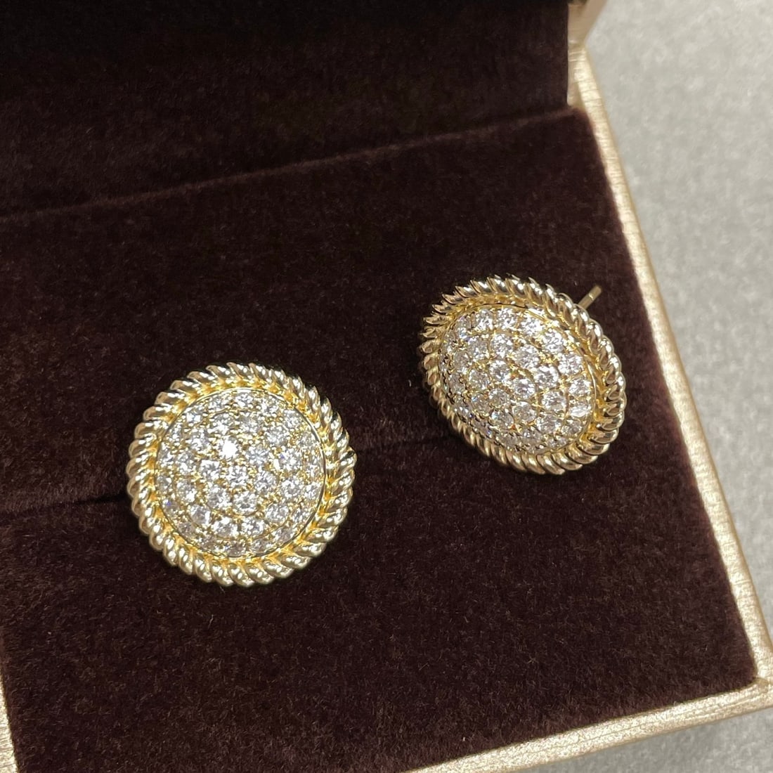 14k Gold 1.3 Ct Natural H Diamond Earrings - 3