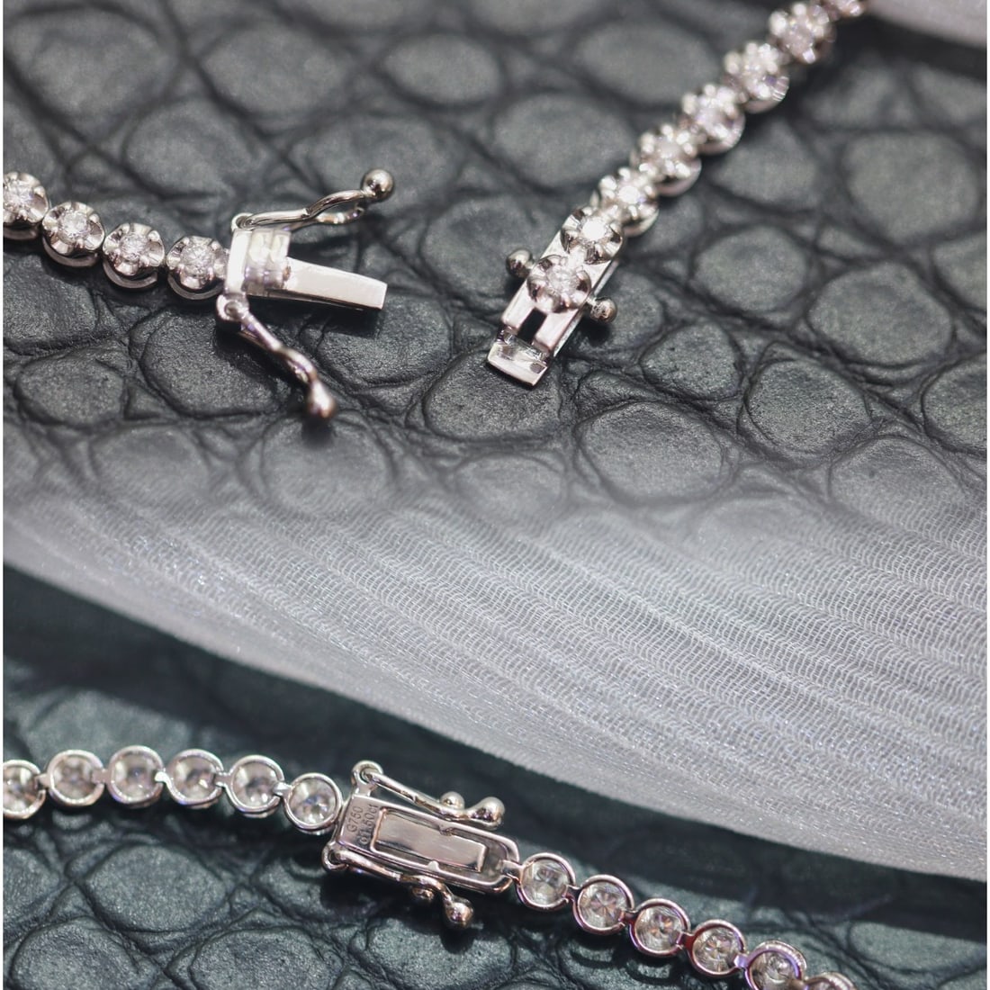 14k Gold 1.5 Ct Natural H Diamond & Flowers Bracelet - 5