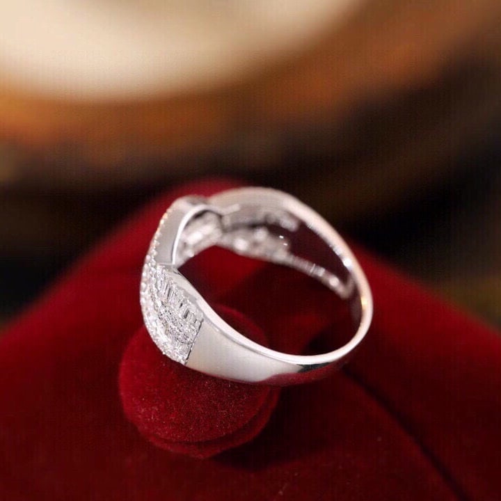 14k Gold 0.60 Ct Natural H Diamond Ring - 5