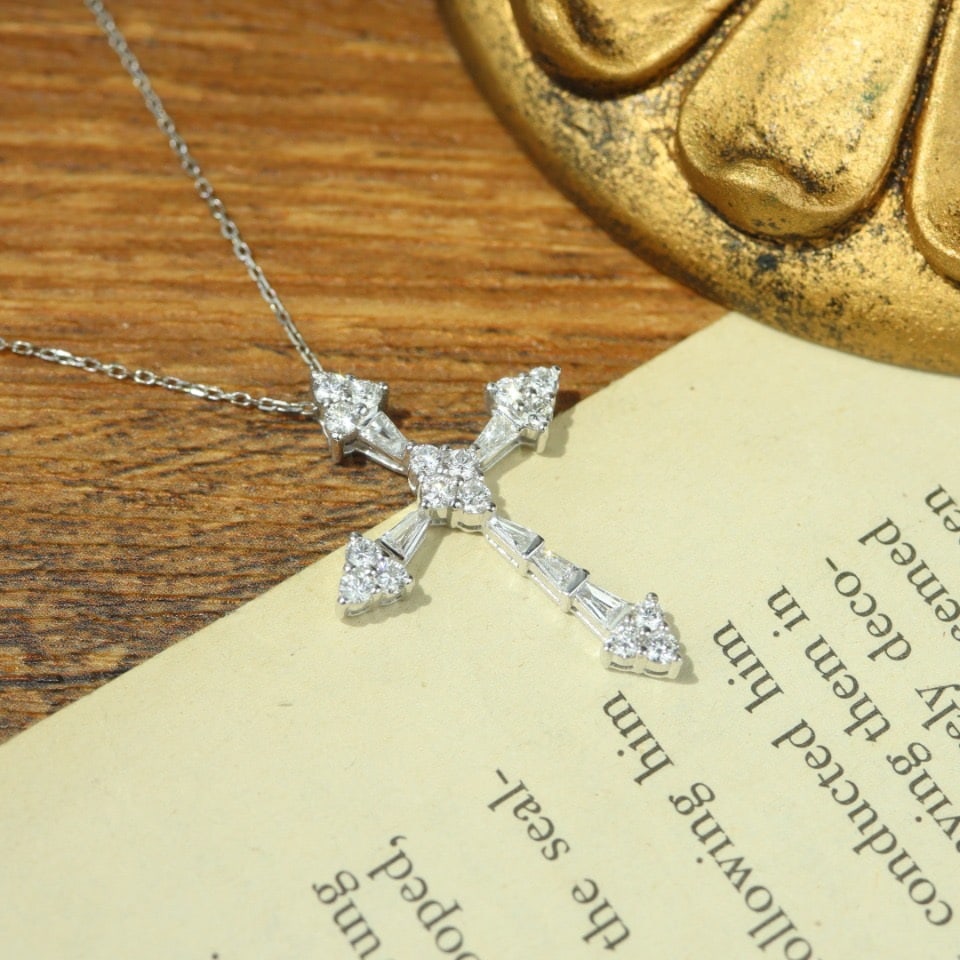 14k Gold 1.1 Ct Natural H Diamond Pendant( Without Chain ) - 2