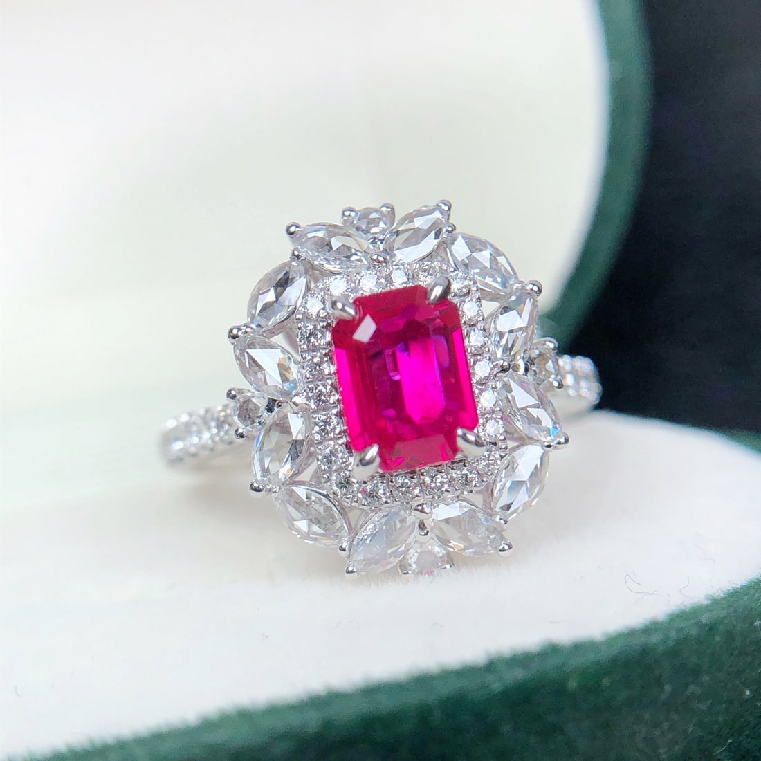 14k Gold 1.98 Ctw Natural Ruby & Diamond Ring - 2