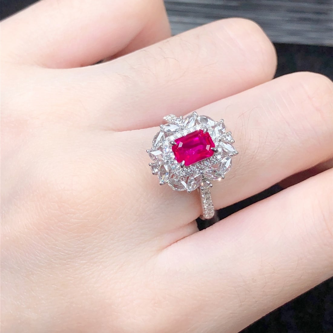 14k Gold 1.98 Ctw Natural Ruby & Diamond Ring - 9