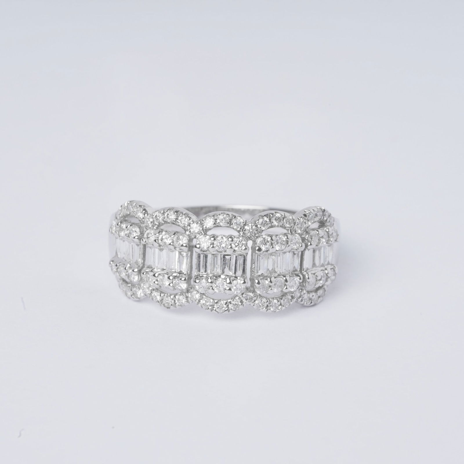 14k Gold 0.75 Ct Natural H Diamond Ring - 3