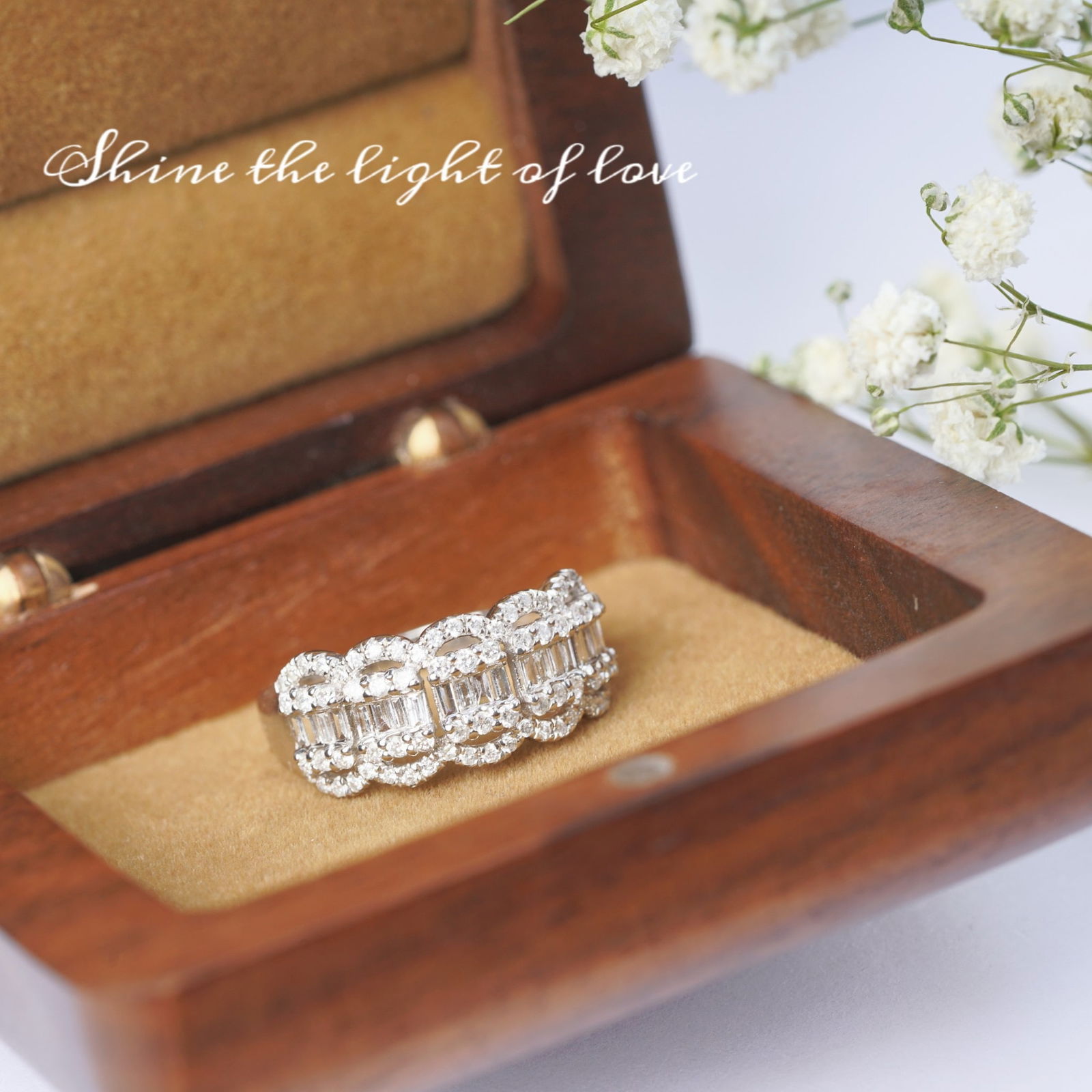 14k Gold 0.75 Ct Natural H Diamond Ring - 8