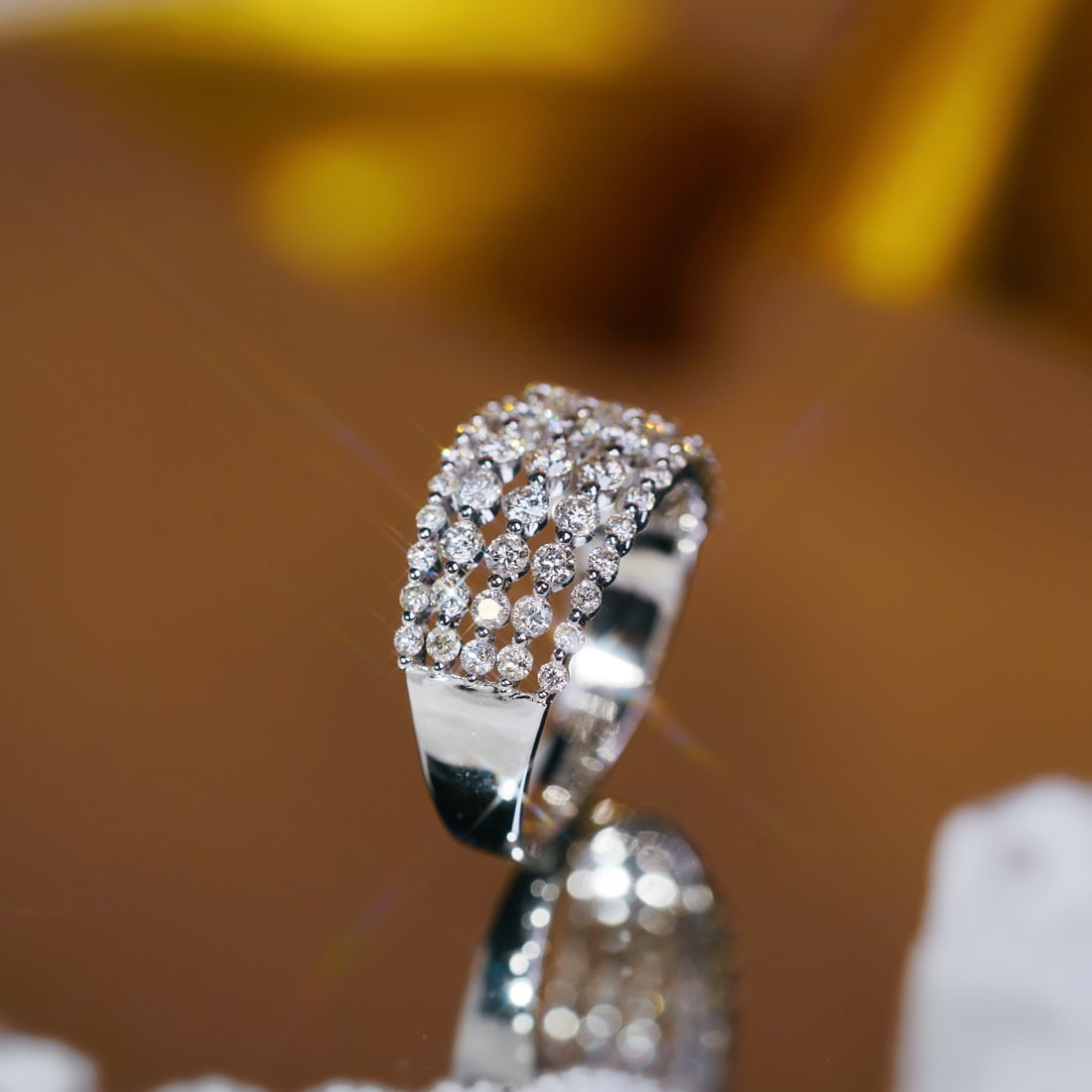 14k Gold 1.30 Ct Natural H Diamond Ring - 2