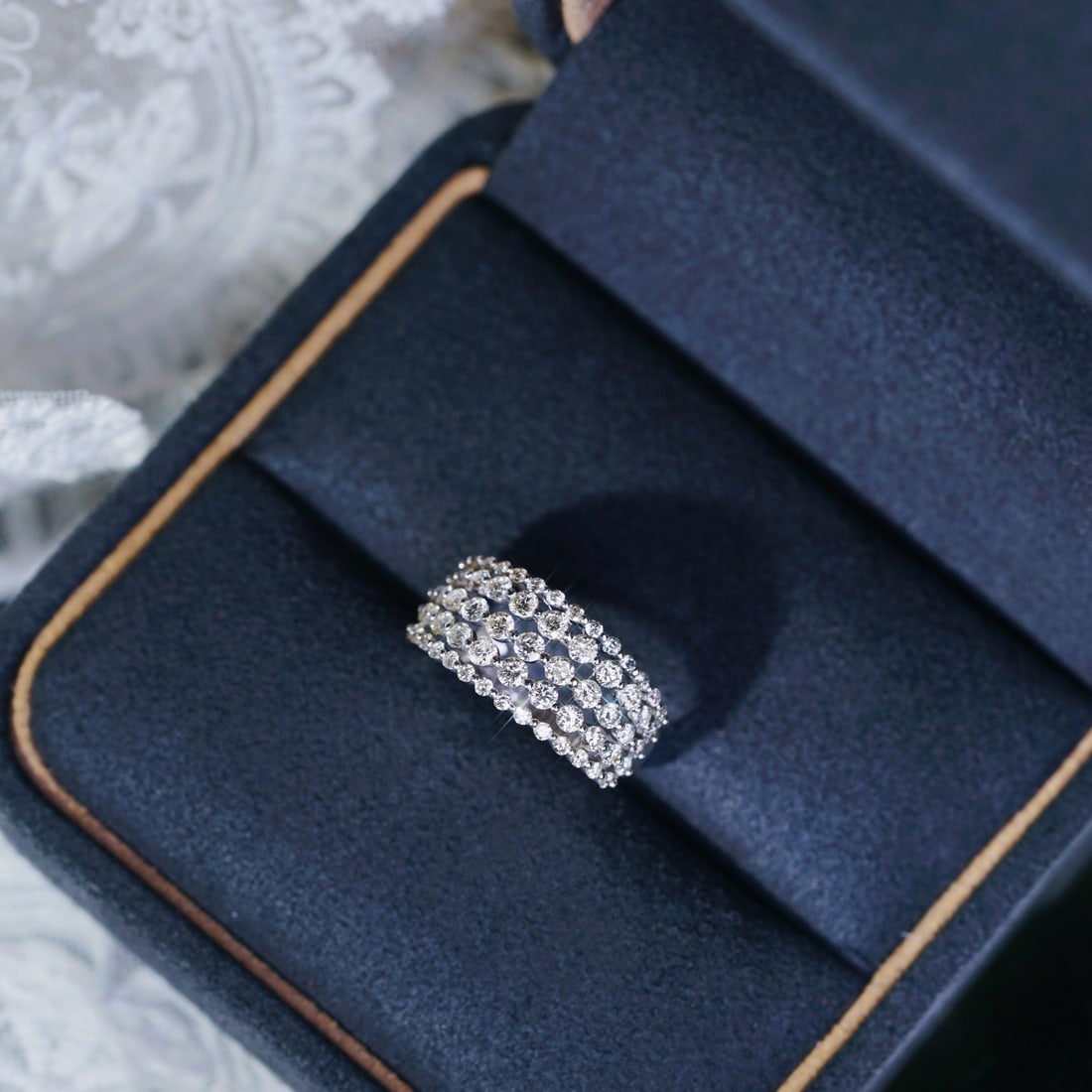 14k Gold 1.30 Ct Natural H Diamond Ring - 5