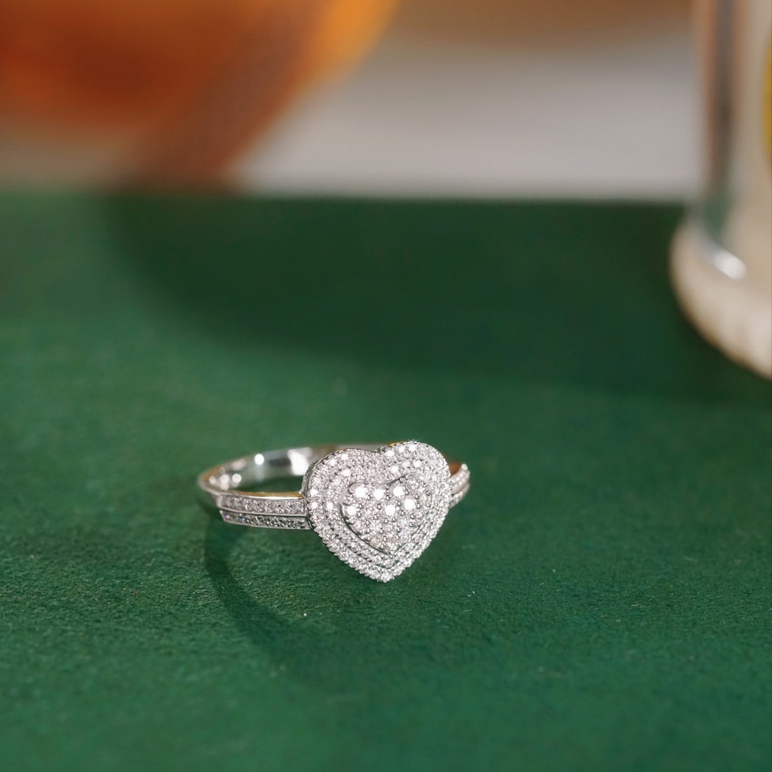 14k Gold 0.30 Ct Natural H Diamond Ring - 5