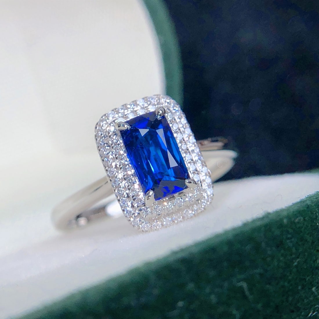 14k Gold 1.21 Ctw Natural Sapphire & Diamond Ring - 2